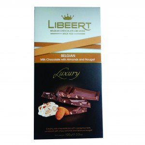 Sôcôla Libeert vị hạnh nhân và nougat 100g, mã: L5480