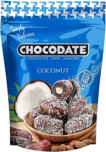 Sôcôla phủ Dừa, bọc chà là, nhân hạnh nhân –  Hiệu Chocodate 4296