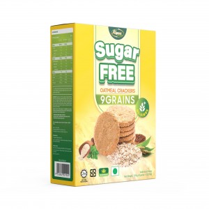 Bánh quy giòn không đường yến mạch 9 loại hạt (9 GRAINS) code: 1524
